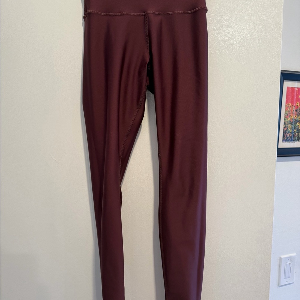 ALO Yoga Burgundy Leggings